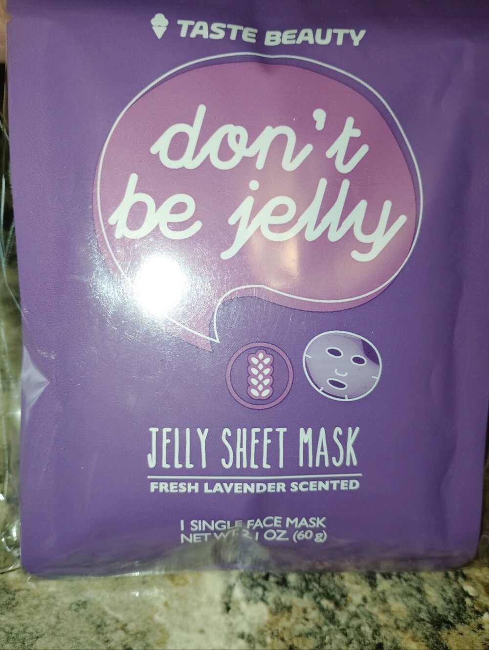 Taste Beauty Don't Be Jelly Lavender Jelly Sheet Mask - Purple (4 Pack) - Picture 2 of 3